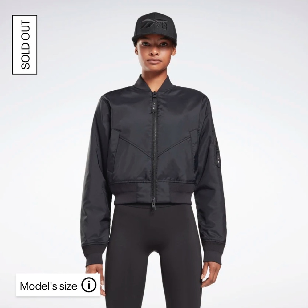 NWOT- Cropped Bomber Jacket Limited Edition! Reebok X Victoria Beckham